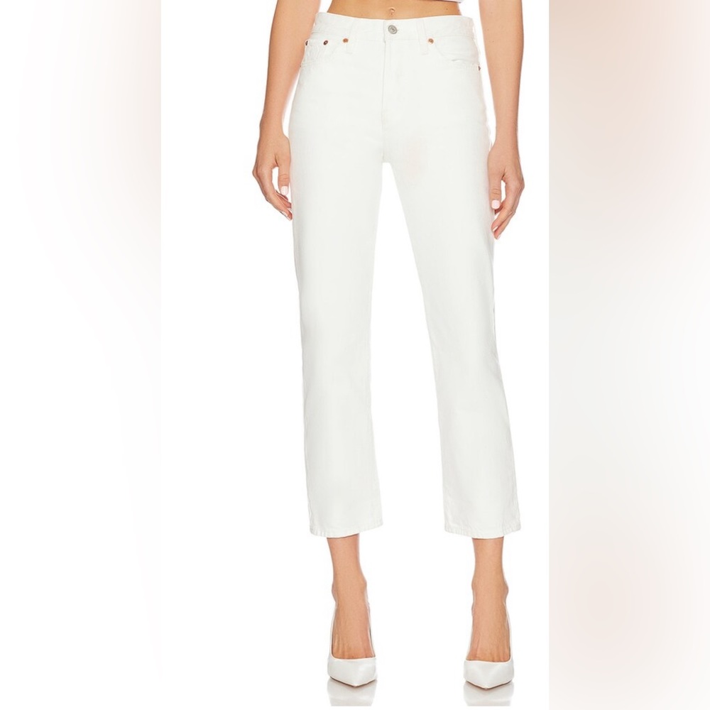 Levi’s Wide Leg Jeans - White Size 27